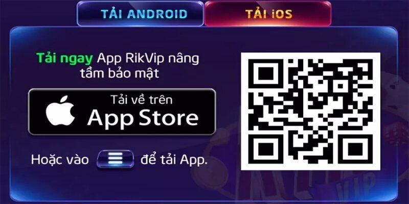 Chỉ qua vài thao tác cơ bản, bạn đã có thể tải App Rikvip trên điện thoại iOS